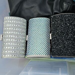 Elegant Silver Clutch Bag